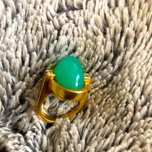 18k real gold ring with real diamond